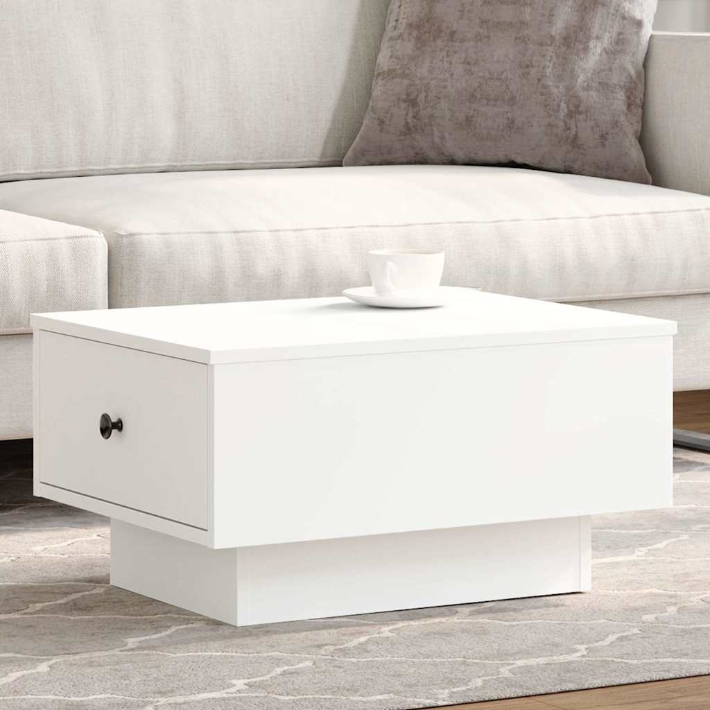 Coffee Table 60x45x31 cm Engineered Wood Width 60 cm White