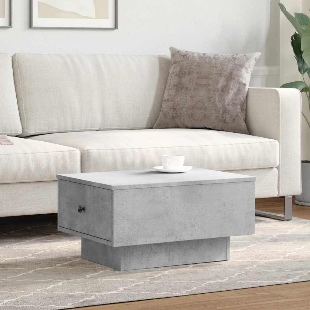 vidaXL Coffee Table Concrete Grey 60x45x31 cm Engineered Wood 3