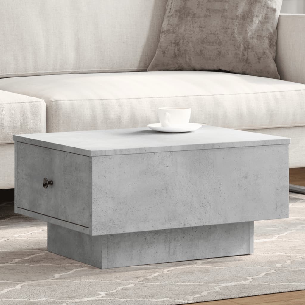vidaXL Coffee Table Concrete Grey 60x45x31 cm Engineered Wood 1