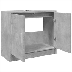 vidaXL Sink Cabinet Concrete Grey 63x29x55 cm Engineered Wood 5