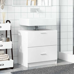 vidaXL Sink Cabinet | White | Engineered wood | Medium | Sink Cabinet 3