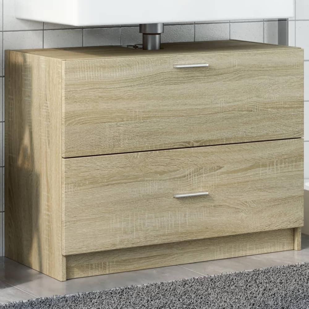 Sink Cabinet Engineered Wood 78 x 37 x 59 cm Sonoma oak