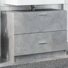 Sink Cabinet Engineered Wood 78 x 37 x 59 cm Concrete grey