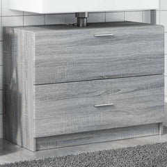 Sink Cabinet Engineered Wood 78 x 37 x 59 cm Grey sonoma