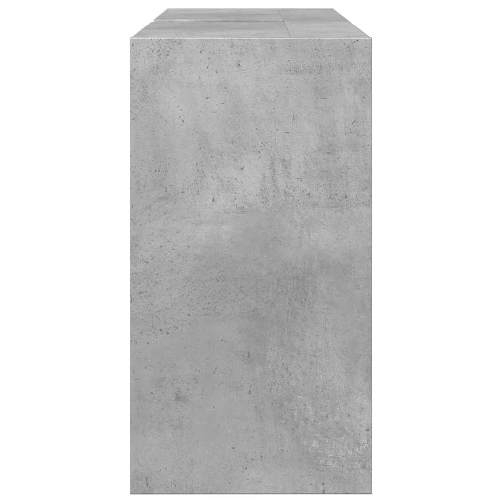 vidaXL Sink Cabinet Concrete Grey 90x29x55 cm Engineered Wood 6