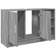 vidaXL Sink Cabinet Grey Sonoma 90x29x55 cm Engineered Wood 5