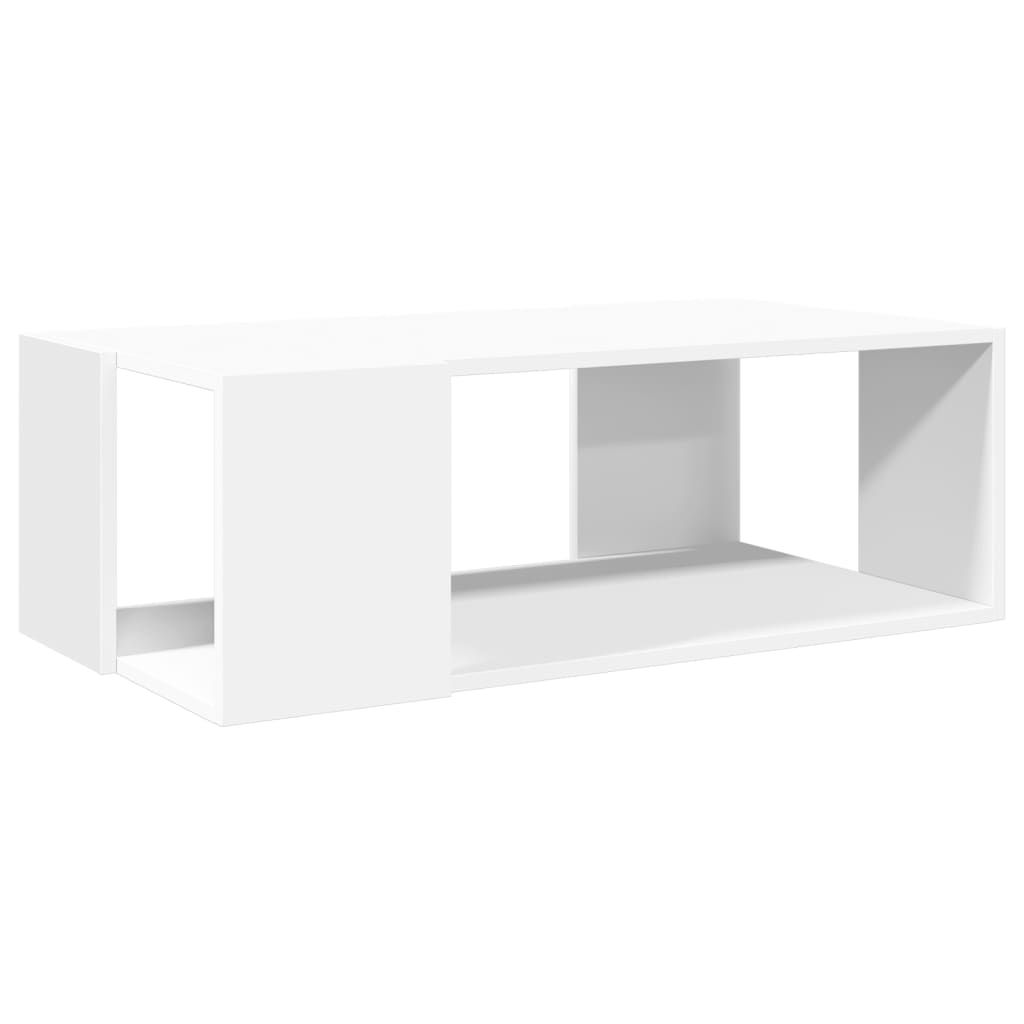 vidaXL Coffee Table White 89.5x48x30 cm Engineered Wood 2