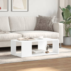 vidaXL Coffee Table White 89.5x48x30 cm Engineered Wood 3