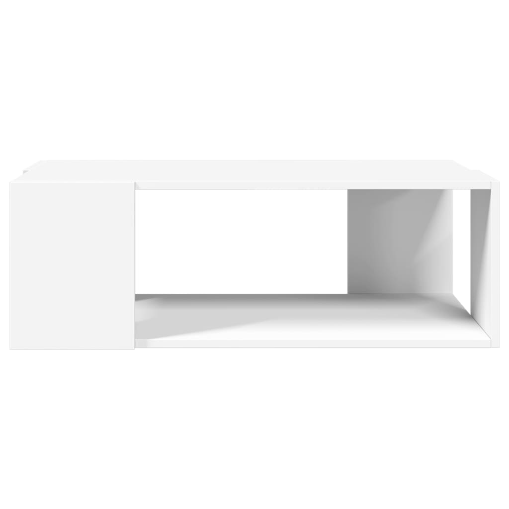 vidaXL Coffee Table White 89.5x48x30 cm Engineered Wood 4