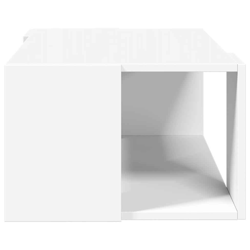 vidaXL Coffee Table White 89.5x48x30 cm Engineered Wood 5