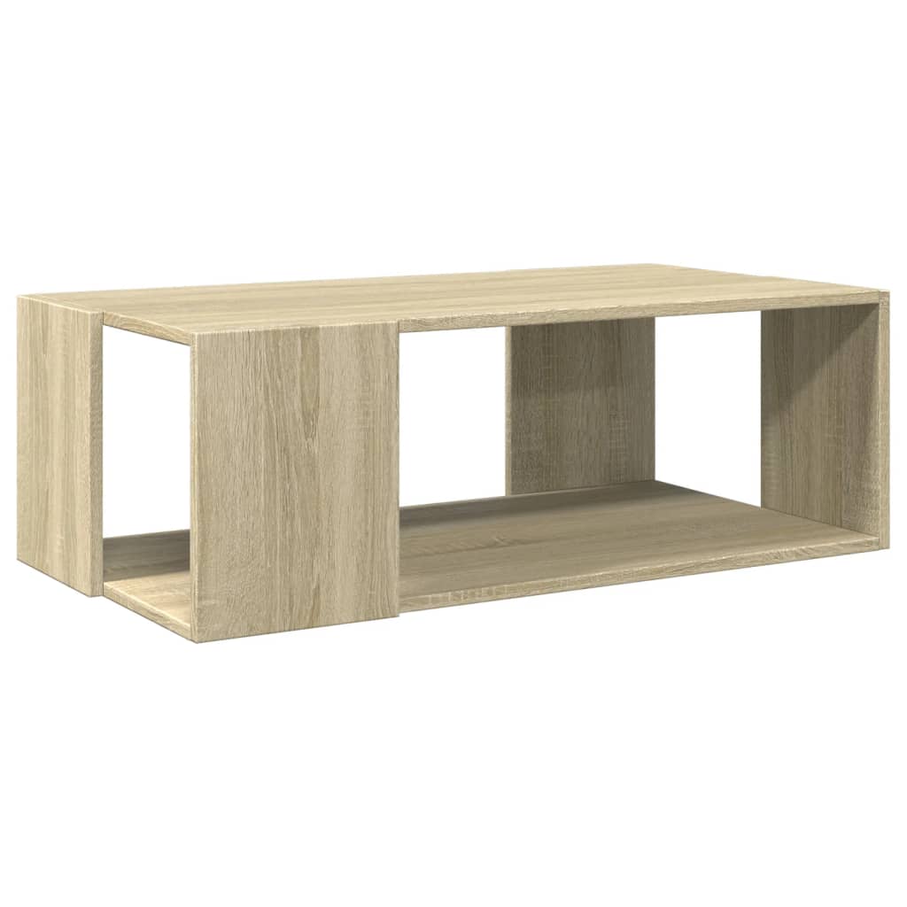 vidaXL Coffee Table Sonoma Oak 89.5x48x30 cm Engineered Wood 2