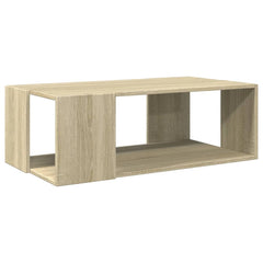 vidaXL Coffee Table Sonoma Oak 89.5x48x30 cm Engineered Wood 2