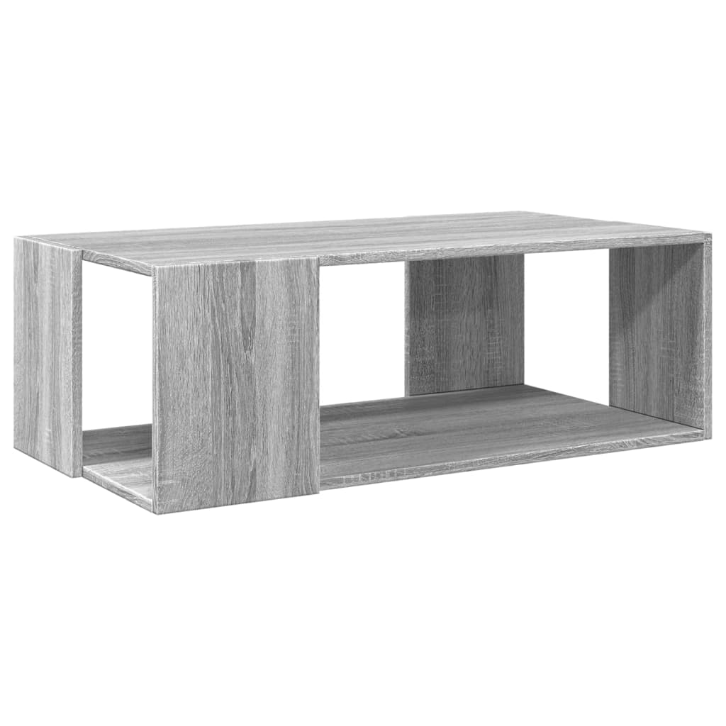 vidaXL Coffee Table Grey Sonoma 89.5x48x30 cm Engineered Wood 2