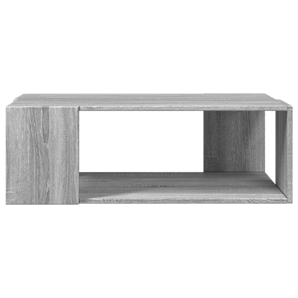 vidaXL Coffee Table Grey Sonoma 89.5x48x30 cm Engineered Wood 4