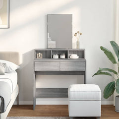 Dressing Table with Mirror 80x41x144,5 cm Grey sonoma