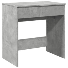 vidaXL Dressing Table with Mirror Concrete Grey 73x46.5x120 cm 2