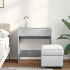 vidaXL Dressing Table with Mirror Concrete Grey 73x46.5x120 cm 3
