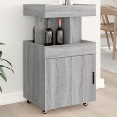 Bar Cart 50x41x89 cm Engineered Wood Grey sonoma