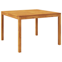 Garden Dining Set Natural Solid Acacia Wood without cushion 2