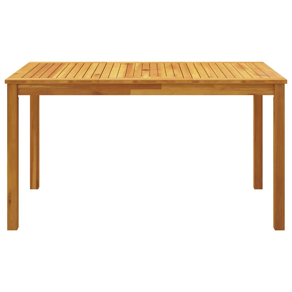 vidaXL 5 Piece Garden Dining Set 140x80x74 cm Solid Wood Acacia 4
