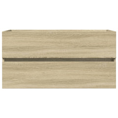 vidaXL Sink Cabinet Sonoma Oak 90x38,5x45 cm Engineered Wood 3