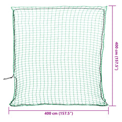 vidaXL Trailer Net with Elastic Rope Green 4x4 m PP 6