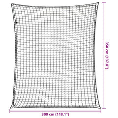vidaXL Trailer Net with Elastic Rope Black 3.5x3 m PP 6