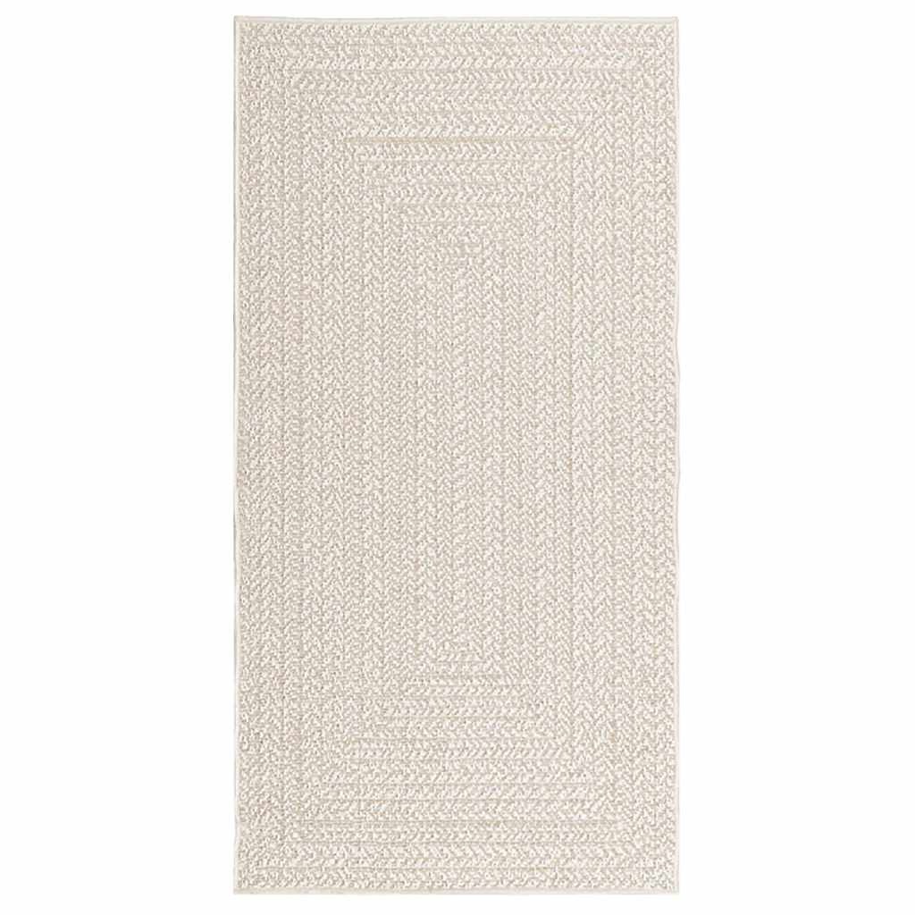 vidaXL Rug ZIZUR Cream 80x150 cm Jute Look Indoor and Outdoor 3