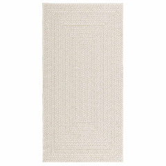 vidaXL Rug ZIZUR Cream 80x150 cm Jute Look Indoor and Outdoor 3
