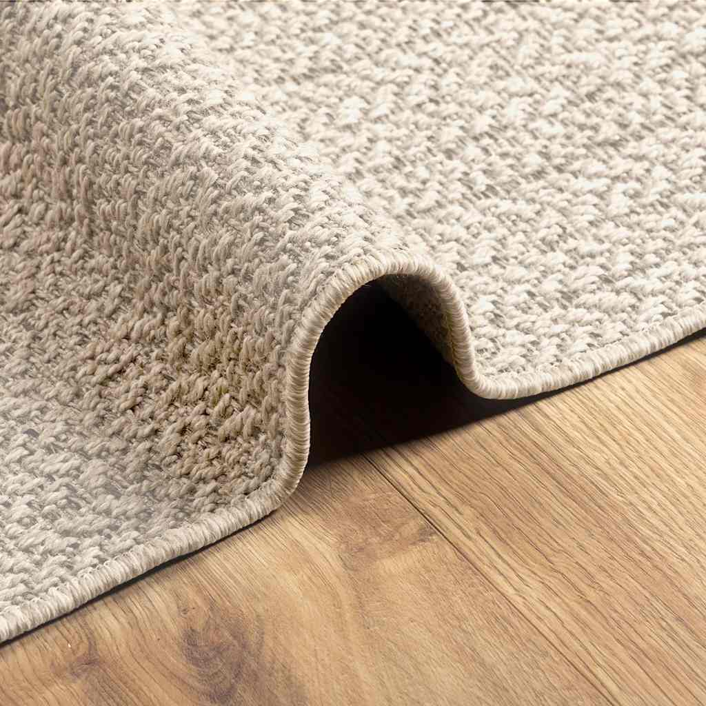 vidaXL Rug ZIZUR Cream 80x150 cm Jute Look Indoor and Outdoor 6