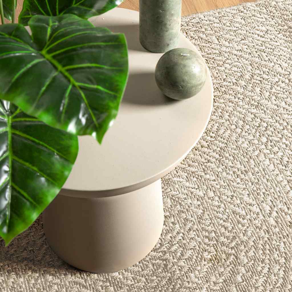 vidaXL Rug ZIZUR Cream 80x150 cm Jute Look Indoor and Outdoor 2