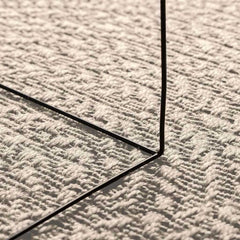 vidaXL Rug ZIZUR Cream 120x120 cm Jute Look Indoor and Outdoor 4