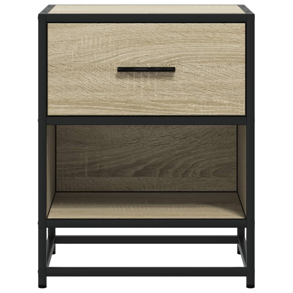 vidaXL Bedside Cabinet Sonoma Oak 40x31x50 cm Engineered Wood 5