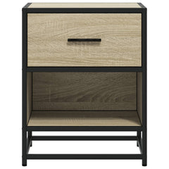 vidaXL Bedside Cabinet Sonoma Oak 40x31x50 cm Engineered Wood 5