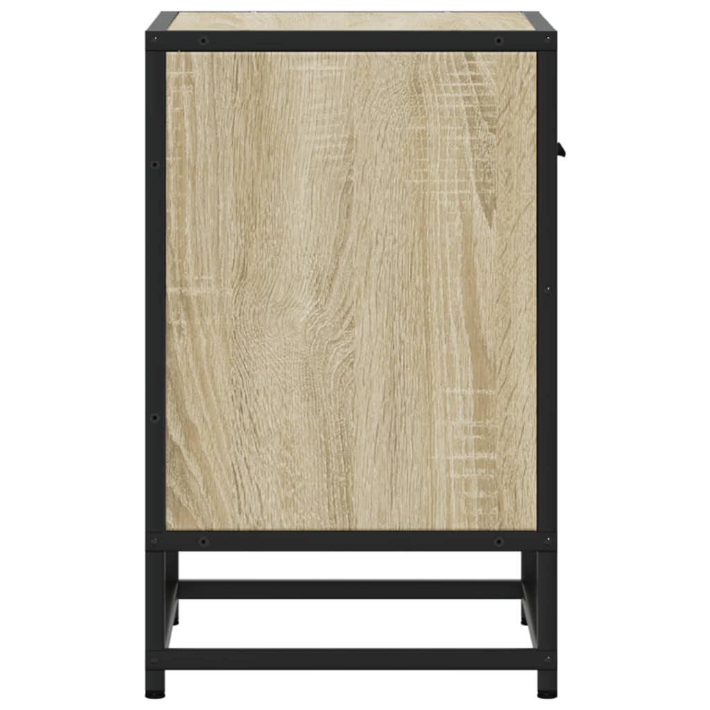 vidaXL Bedside Cabinet Sonoma Oak 40x31x50 cm Engineered Wood 6