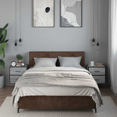 vidaXL Wall-mounted Bedside Cabinets 2 pcs Grey Sonoma 40x31x39.5 cm 3