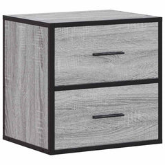vidaXL Wall-mounted Bedside Cabinets 2 pcs Grey Sonoma 40x31x39.5 cm 6