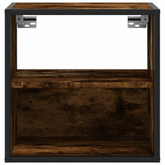 vidaXL Wall-mounted Bedside Cabinets 2 pcs Smoked Oak 40x31x39.5 cm 5