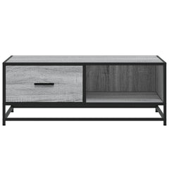 vidaXL Coffee Table Grey Sonoma 90x57x35 cm Engineered Wood and Metal 5