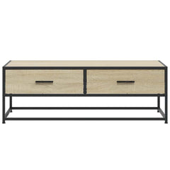 vidaXL Coffee Table Sonoma Oak 100x50x35 cm Engineered Wood and Metal 5
