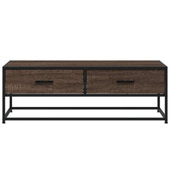 vidaXL Coffee Table Brown Oak 100x50x35 cm Engineered Wood and Metal 5