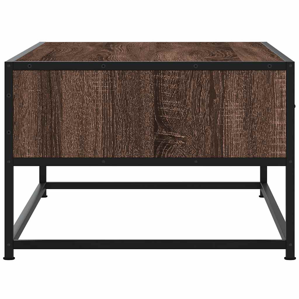 vidaXL Coffee Table Brown Oak 100x50x35 cm Engineered Wood and Metal 6