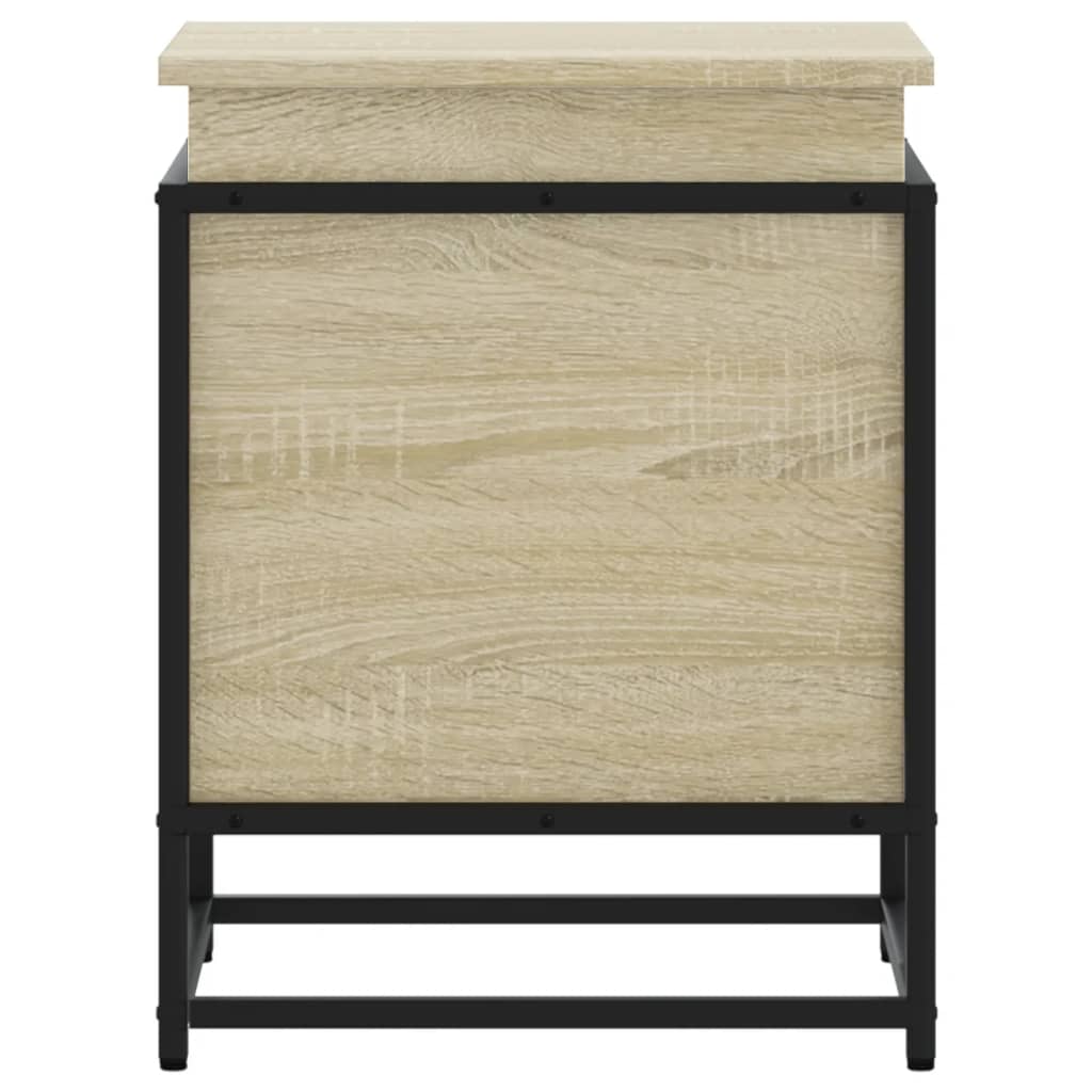 vidaXL Storage Box with Lid Sonoma Oak 40x40x51.5 cm Engineered Wood 5