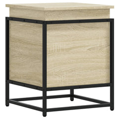 vidaXL Storage Box with Lid Sonoma Oak 40x40x51.5 cm Engineered Wood 6