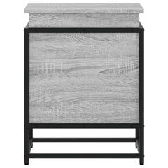 vidaXL Storage Box with Lid Grey Sonoma 40x40x51.5 cm Engineered Wood 5