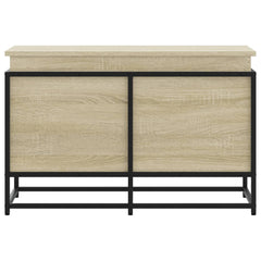 vidaXL Storage Box with Lid Sonoma Oak 80x40x51.5 cm Engineered Wood 4