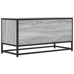 vidaXL TV Cabinet Grey Sonoma 80x34.5x40 cm Engineered Wood and Metal 6