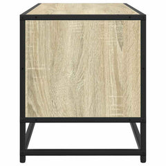 vidaXL TV Cabinet Sonoma Oak 100x34.5x40 cm Engineered Wood and Metal 5