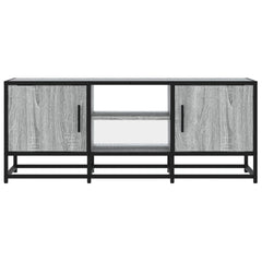 vidaXL TV Cabinet Grey Sonoma 100x35x41 cm Engineered Wood and Metal 4