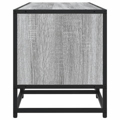 vidaXL TV Cabinet Grey Sonoma 100x35x41 cm Engineered Wood and Metal 5